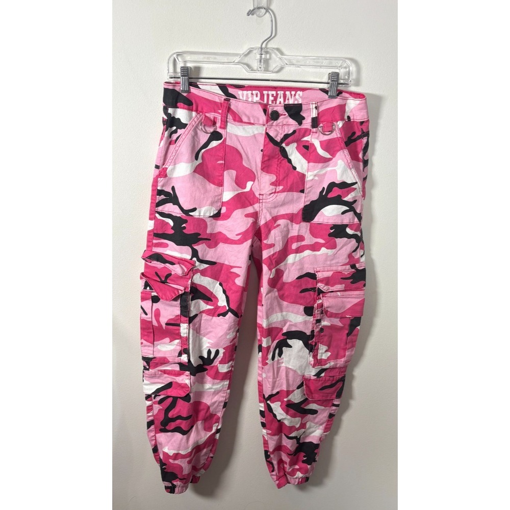 VIP Jeans Juniors/Womens 13/14 or Large/XL Pink Camouflage Pants